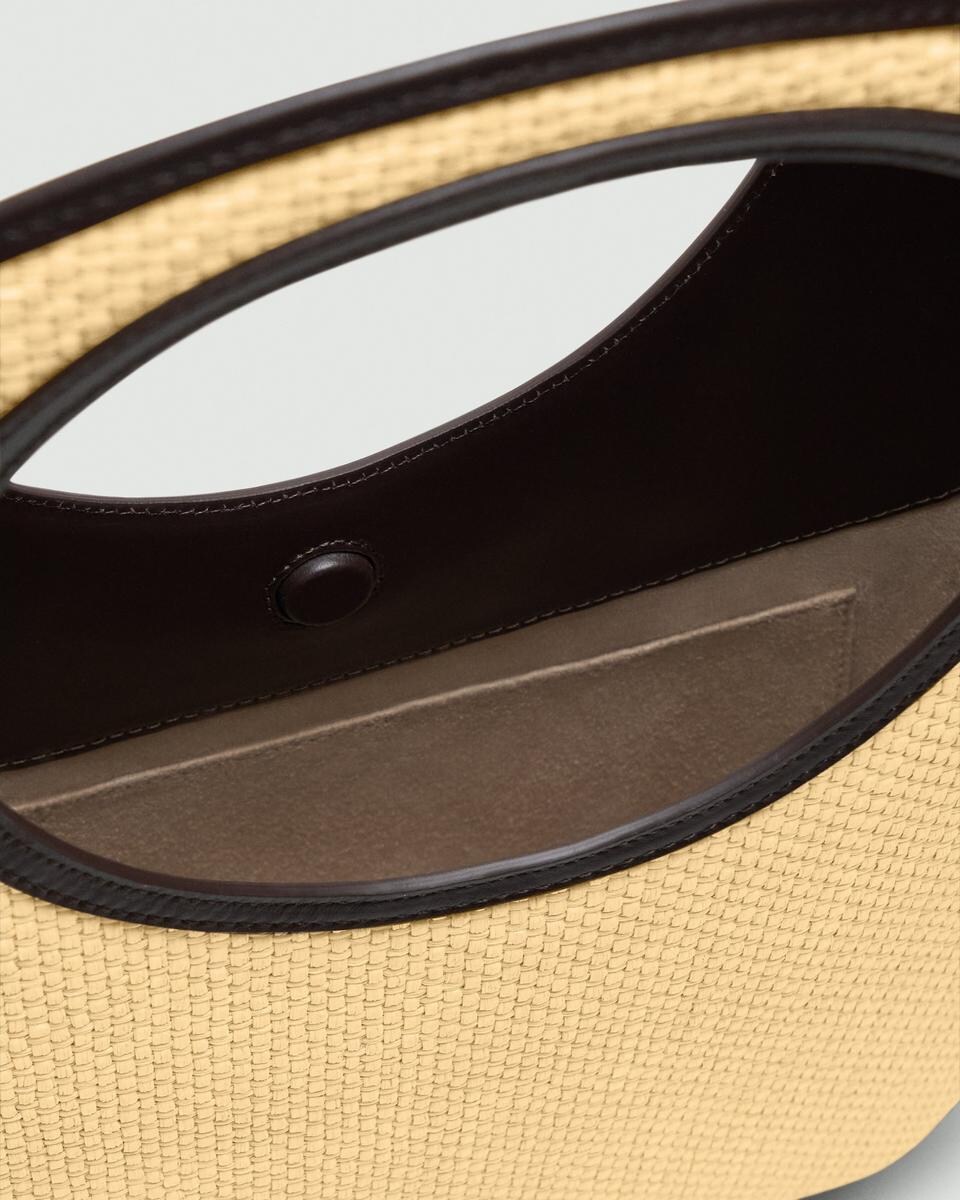 Circle Tote Bag in Raffia