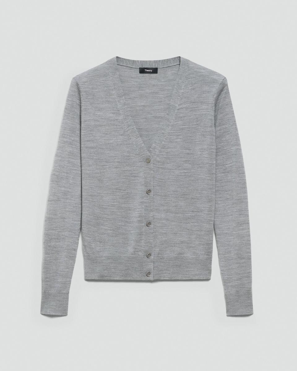 V-Neck Cardigan in Regal Wool