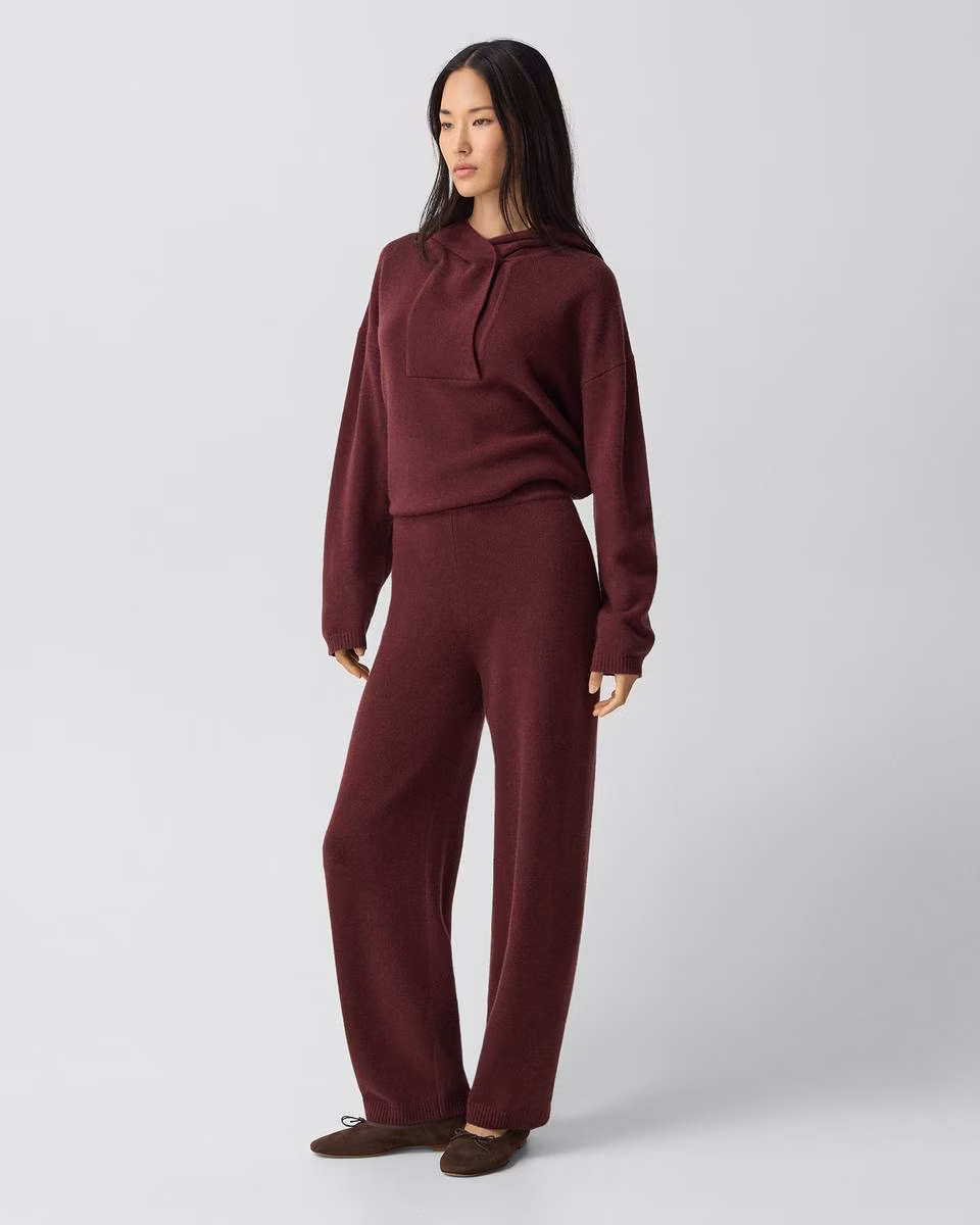 Pull-On Pant in Felted Wool Cashmere