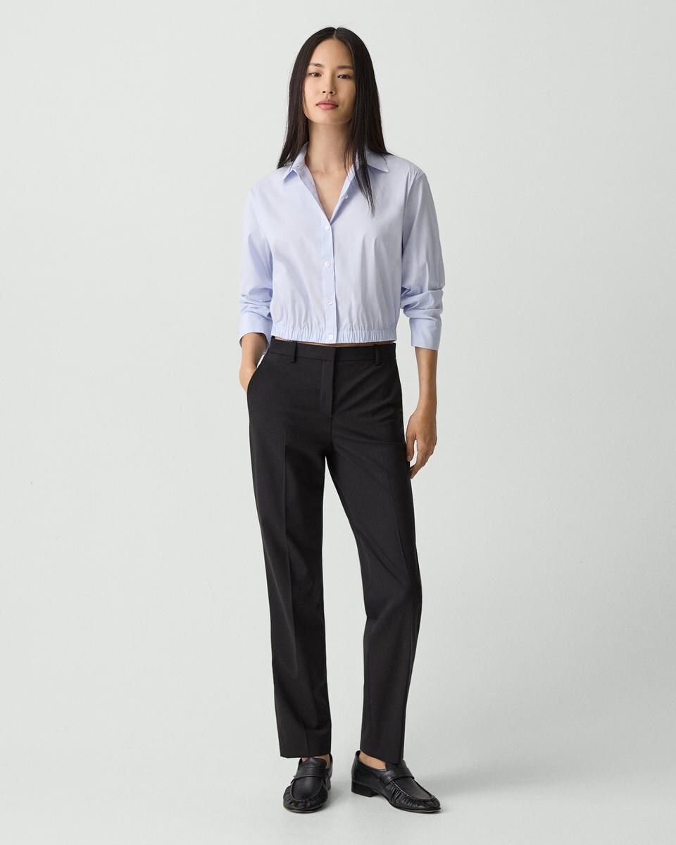 Cropped Shirt in Good Cotton