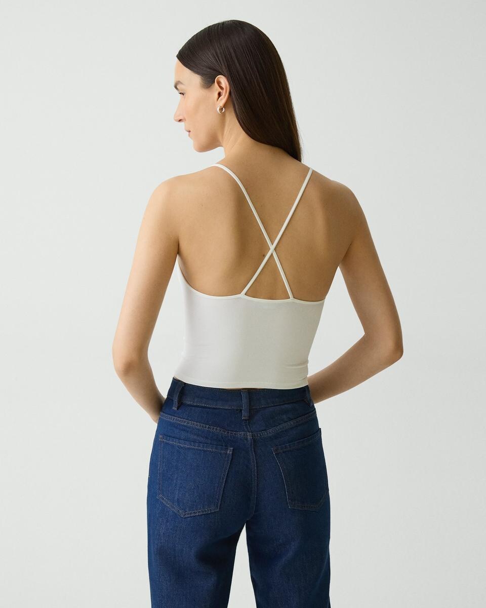 Strappy Tank Top in Stretch Nylon