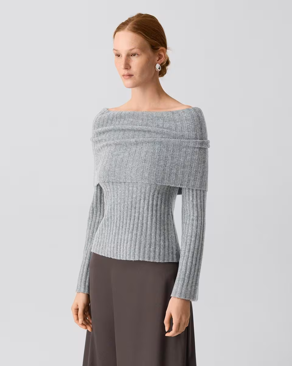 Bell Sleeve Sweater in Astor Wool