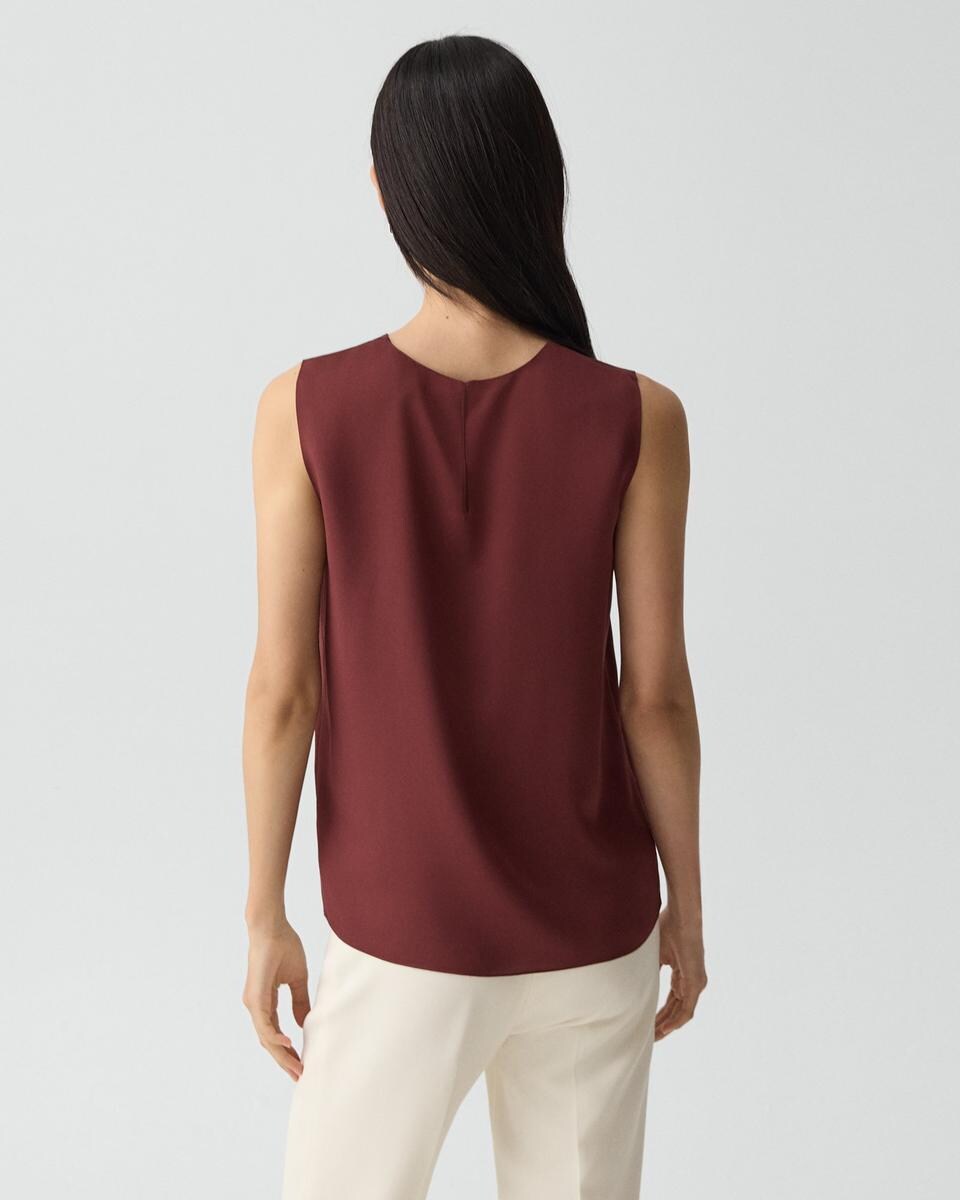 Shell Top in Silk Georgette