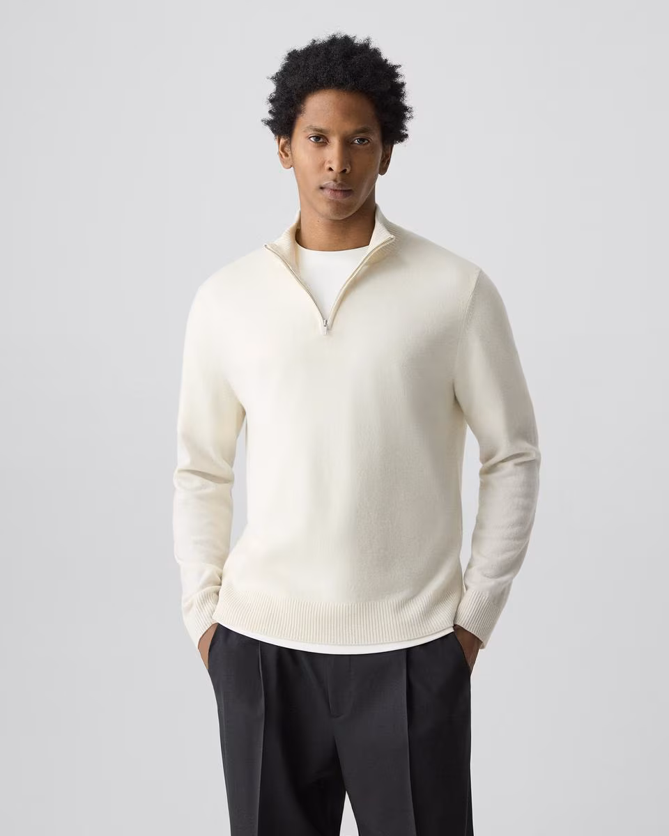 Hilles Quarter-Zip Sweater in Cashmere