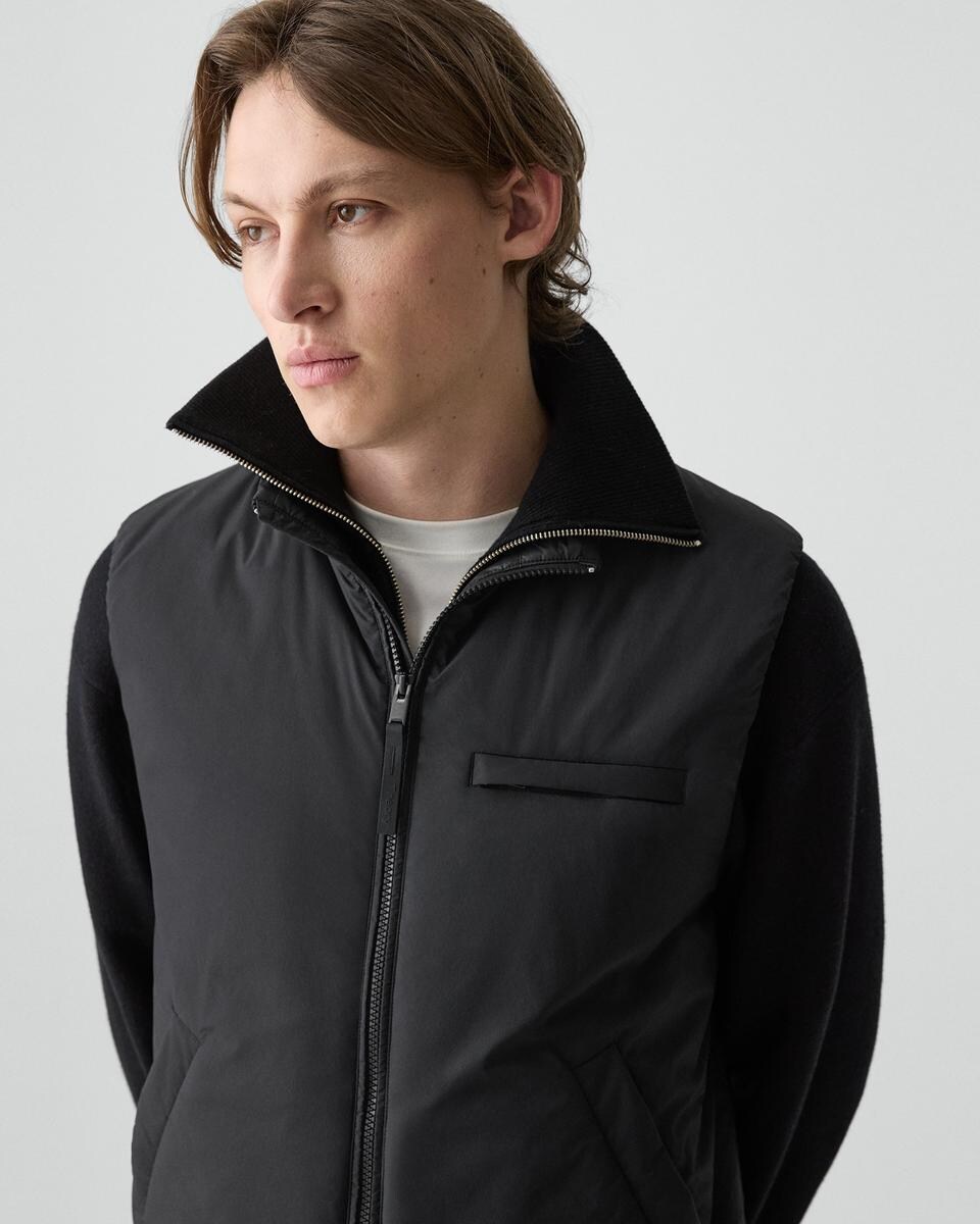 Zip-Up Vest in Motion Nylon