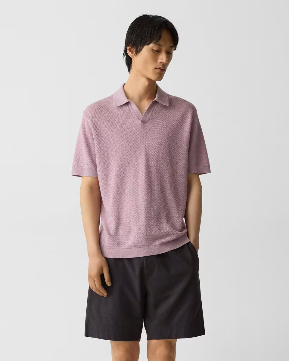 Brenan Polo Shirt in Pacific Linen