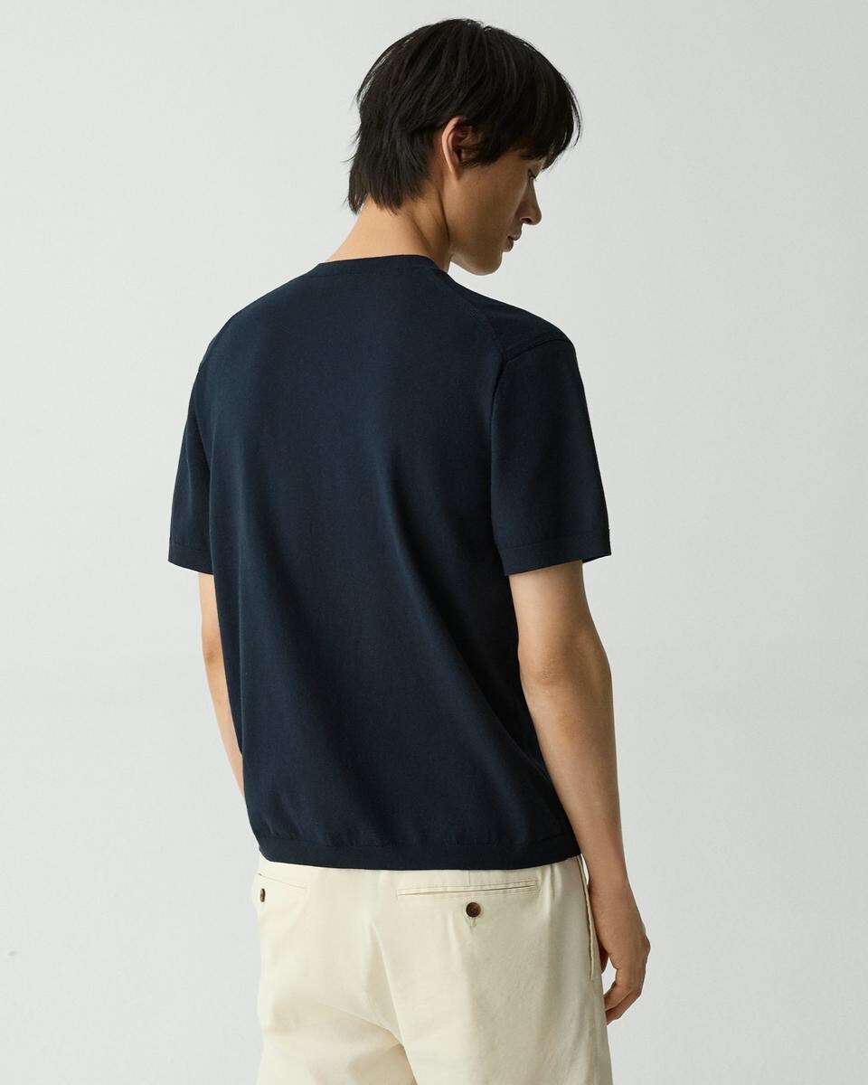 Relaxed Crewneck Tee in Cotton Light Twist