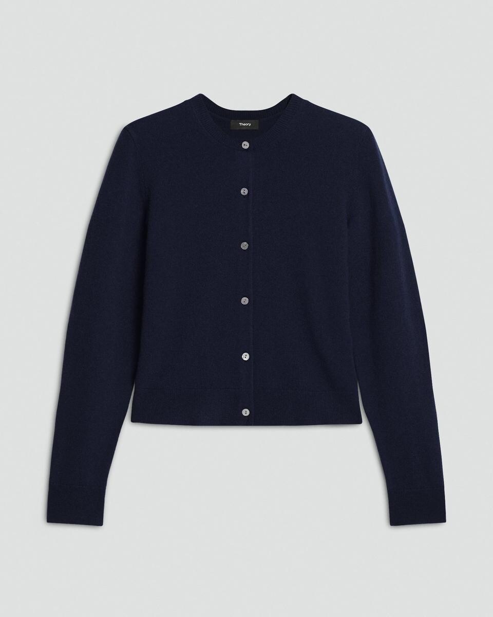 Crewneck Cardigan in Cashmere