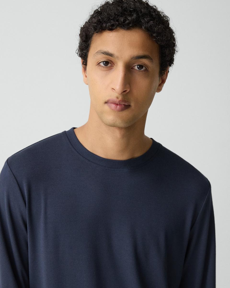 Essential Long-Sleeve Tee in Anemone Modal Jersey