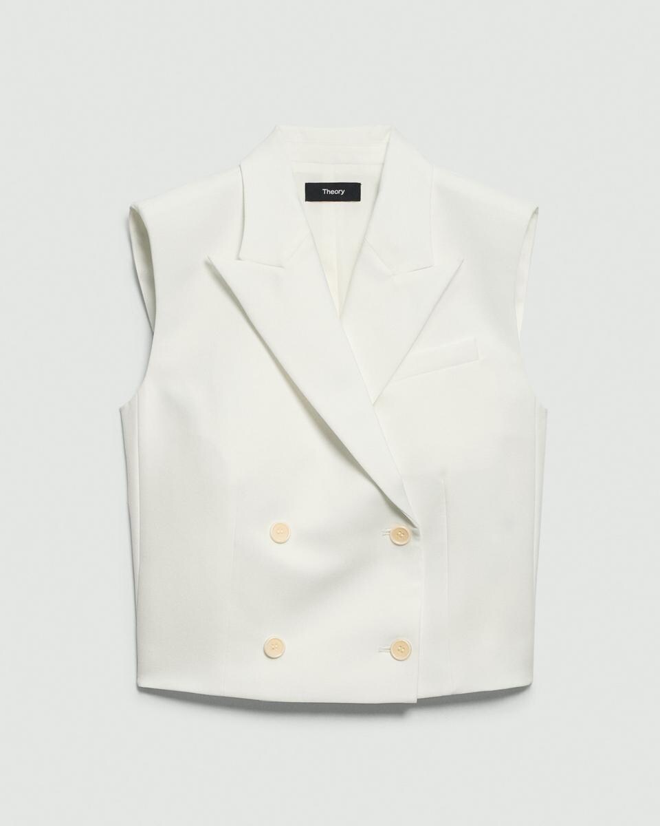 Double-Breasted Vest in City Twill