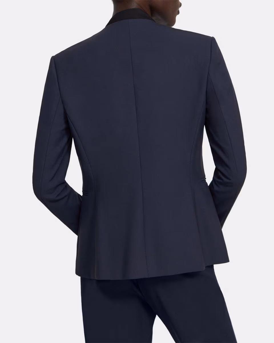 Open Blazer in Stretch Wool