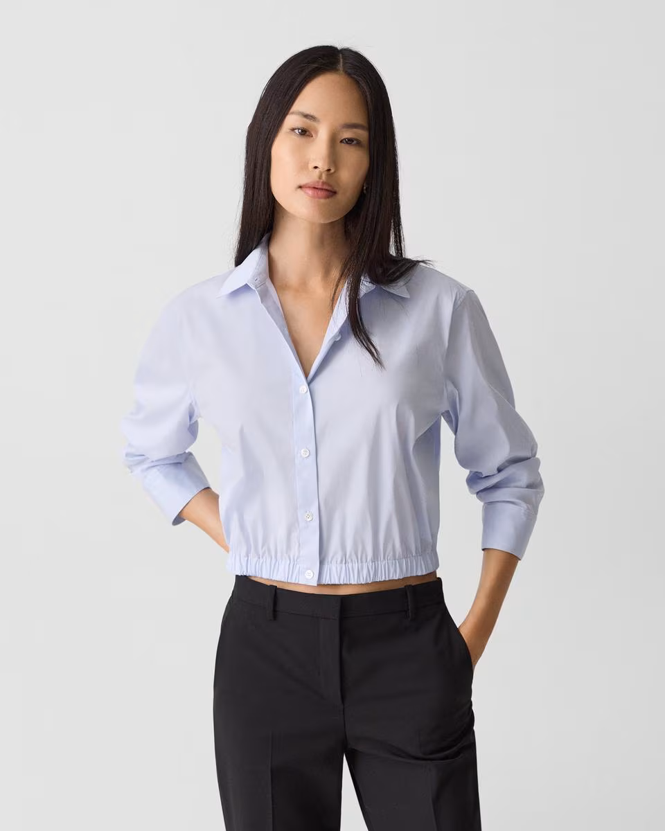 Cropped Shirt in Good Cotton