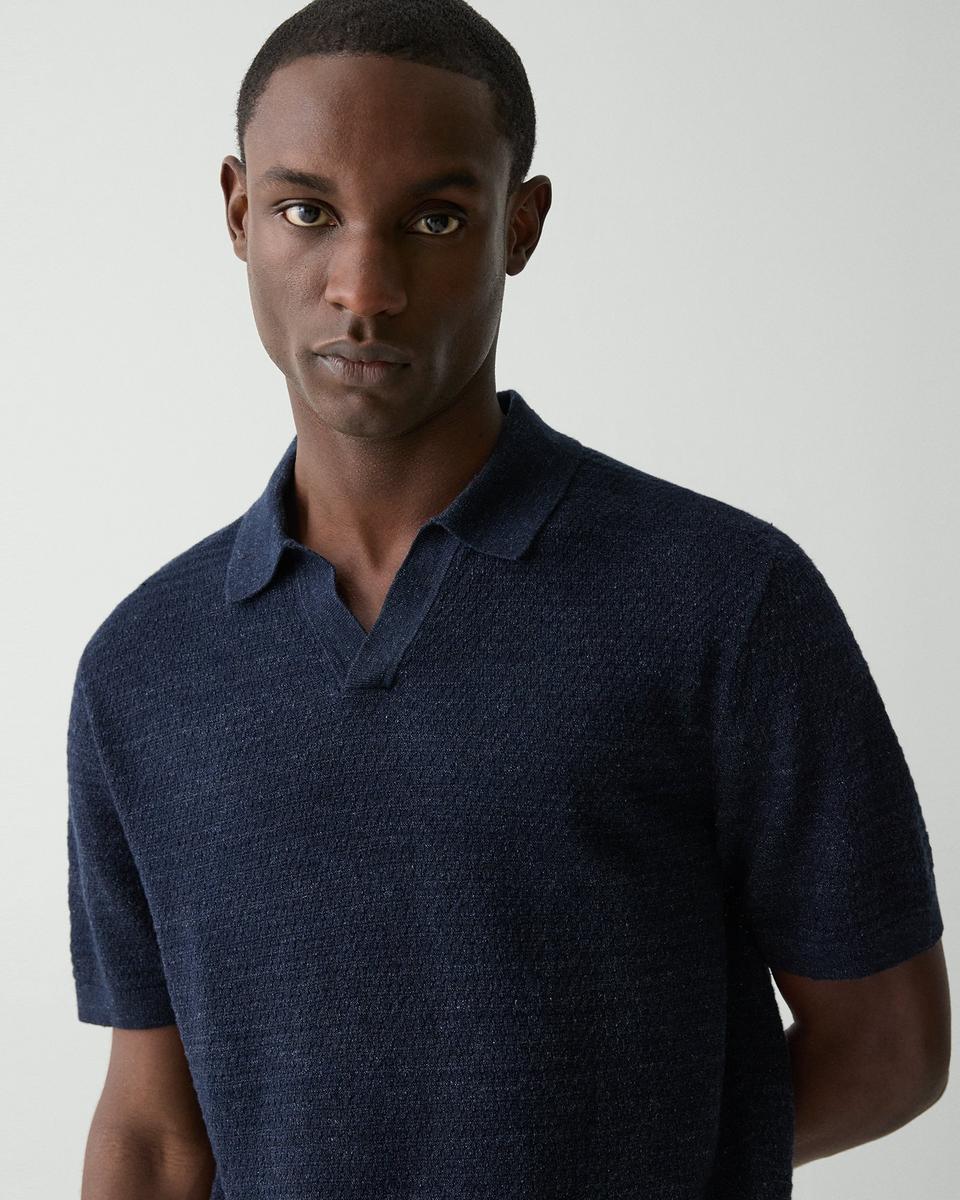 Brenan Polo Shirt in Pacific Linen
