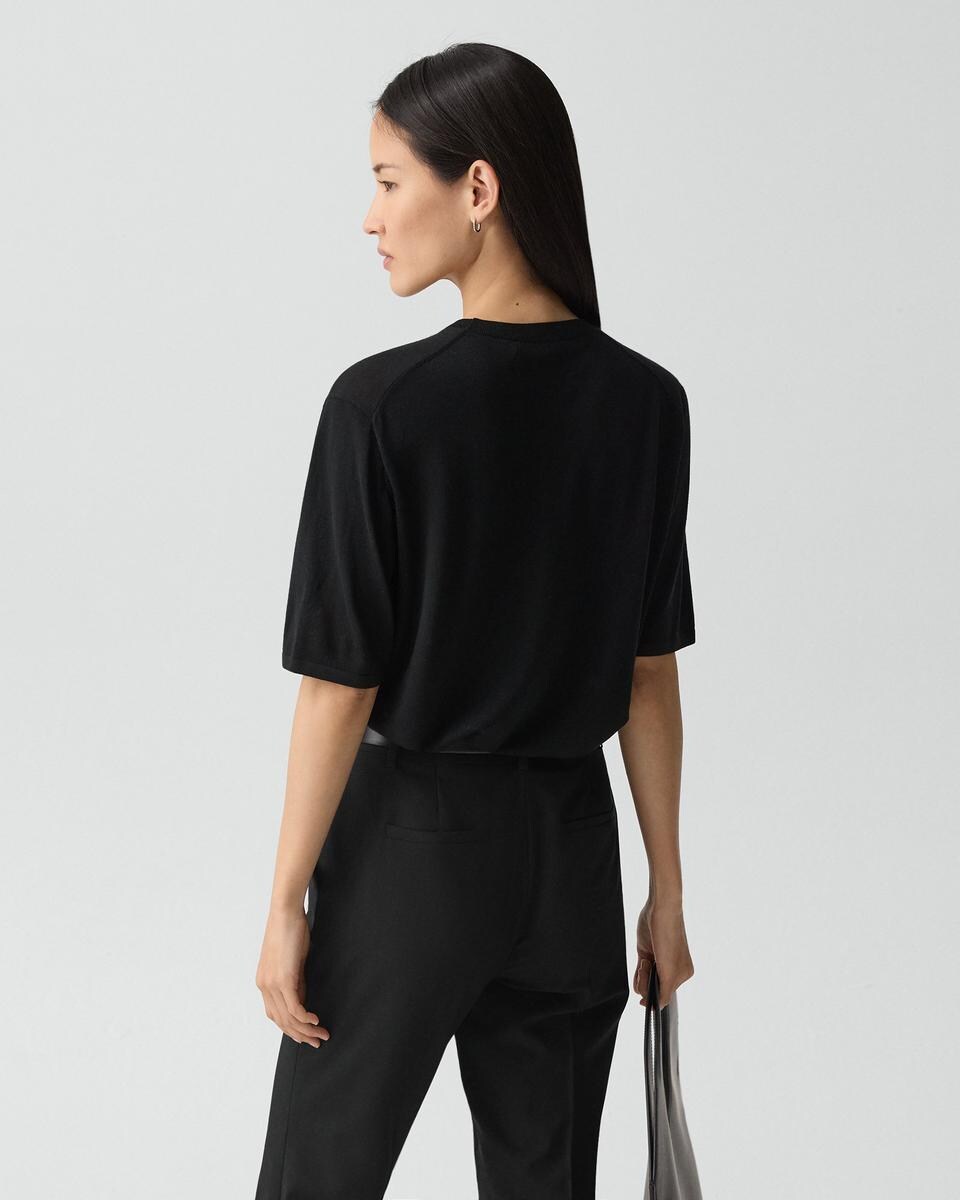 Boyfriend Tee in Regal Wool