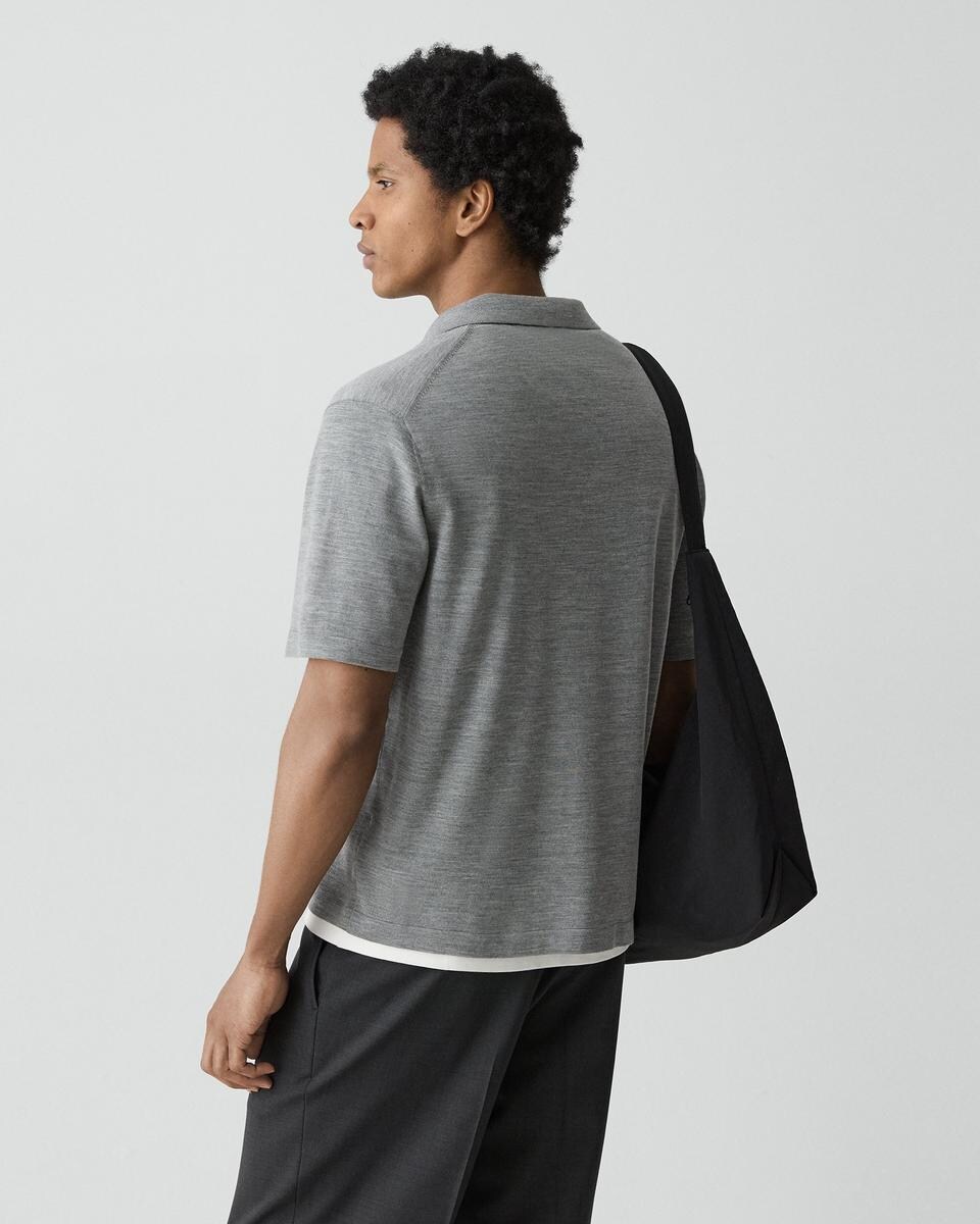 Relaxed Polo Shirt in Regal Wool