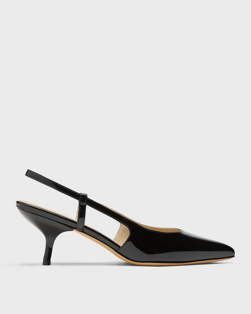 Micro Slingback Pump in Patent Leather
