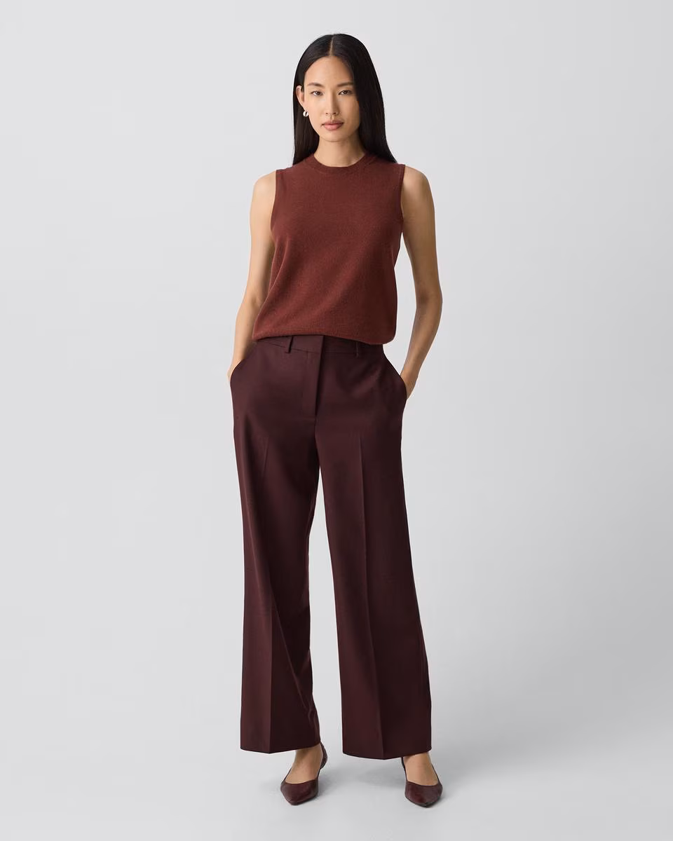 Crewneck Shell Top in Cashmere