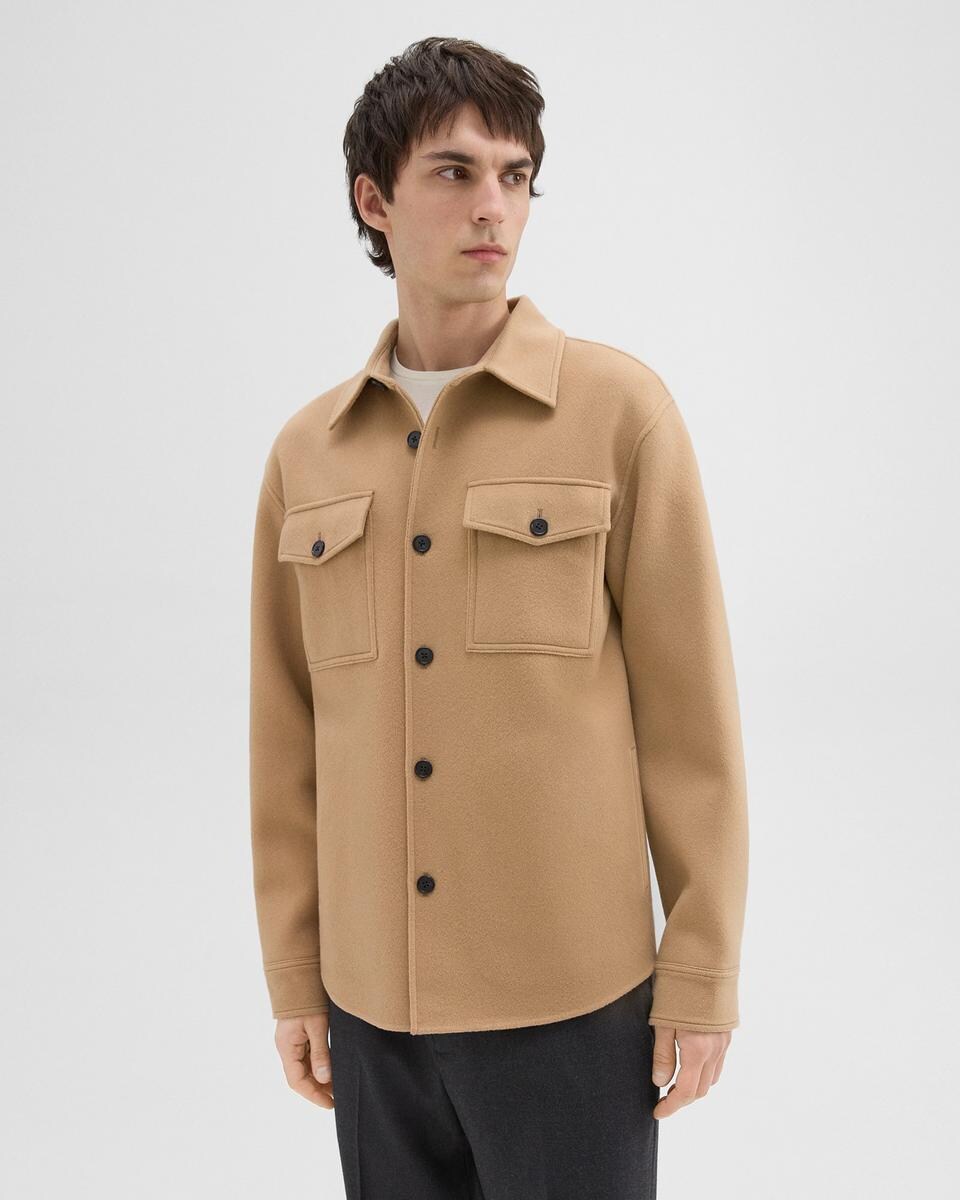 Shirt Jacket in Double-Face Wool-Cashmere