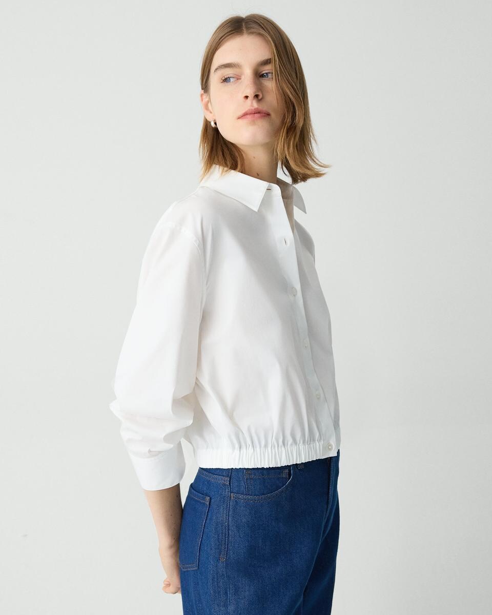 Cropped Shirt in Good Cotton
