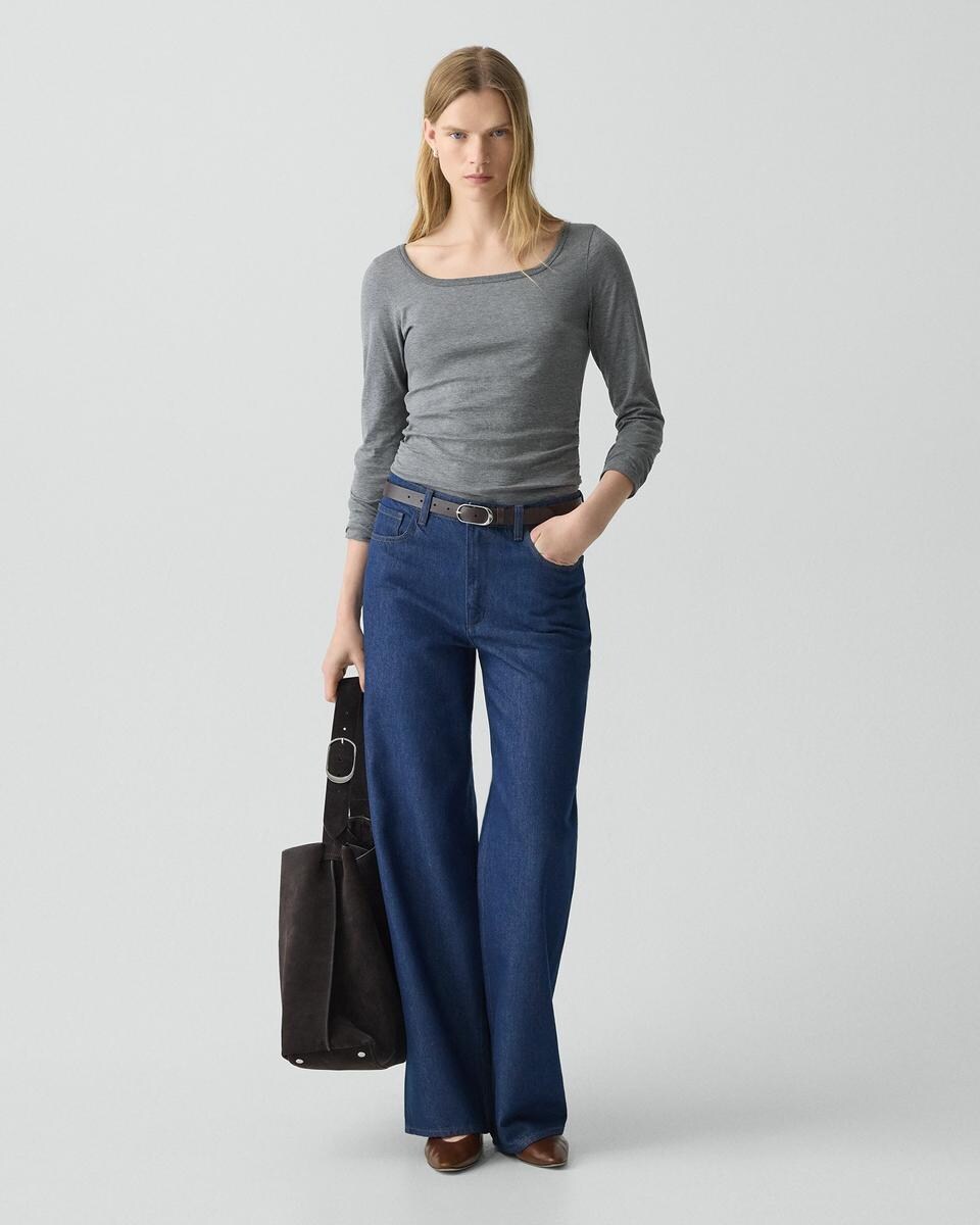 Square Neck Tee in Certified Organic Cotton