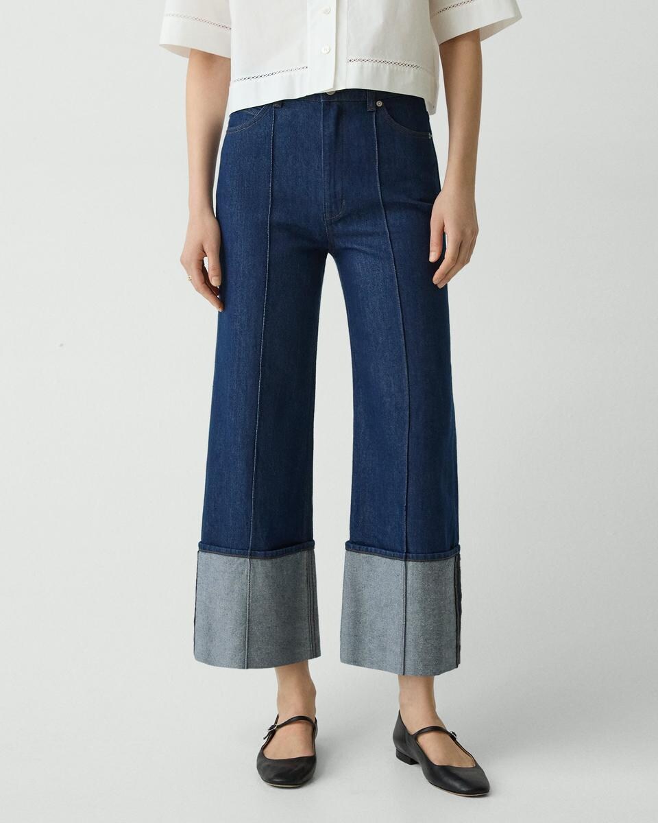 Cuffed Pant in Relaxed Denim