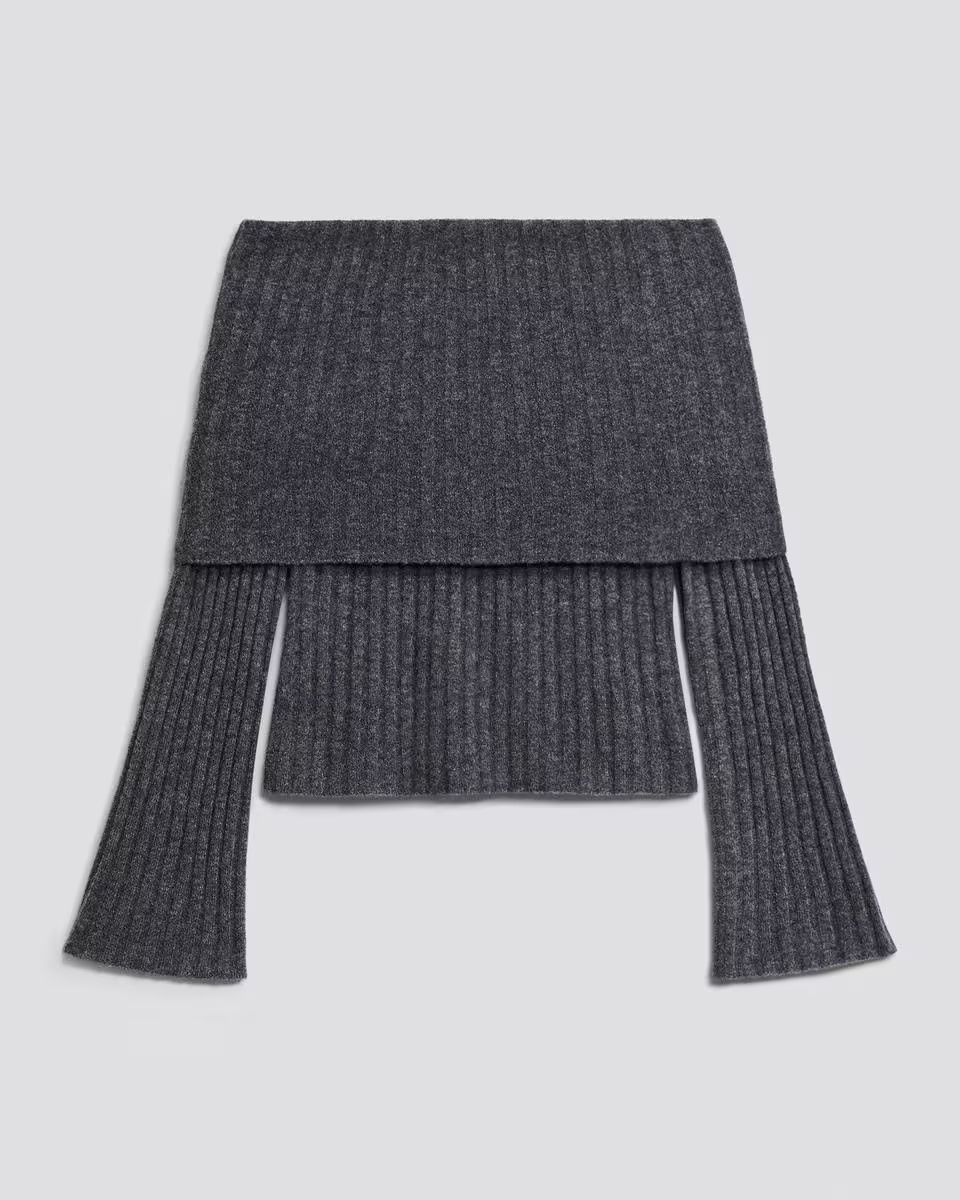 Bell Sleeve Sweater in Astor Wool