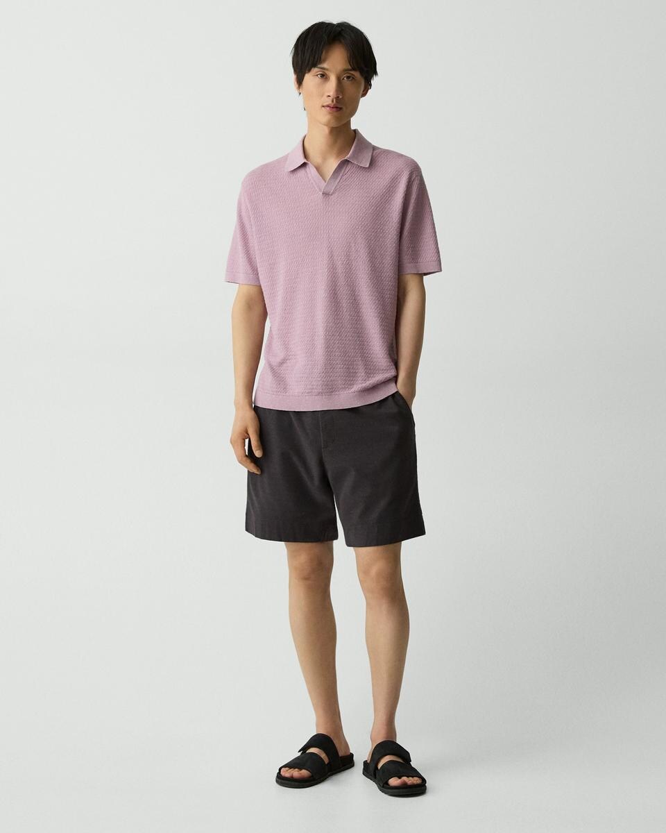 Brenan Polo Shirt in Pacific Linen