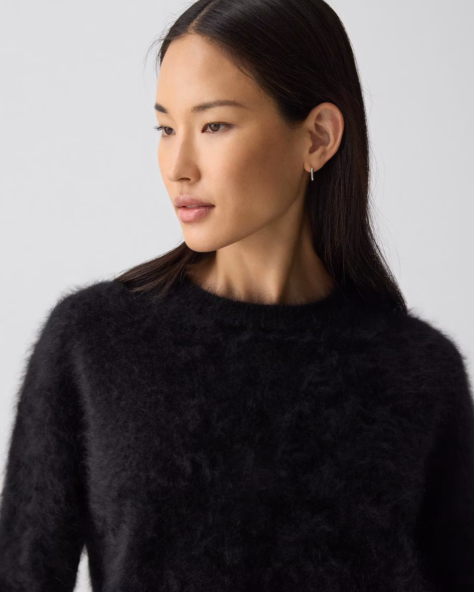 Drawstring Sweatshirt in Airy Cashmere