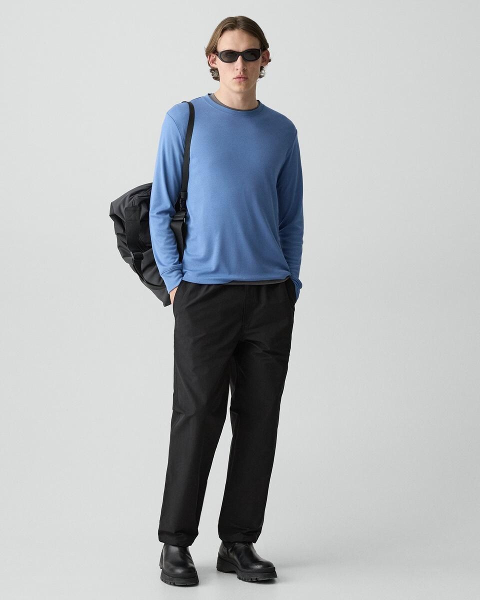 Essential Long-Sleeve Tee in Anemone Modal Jersey