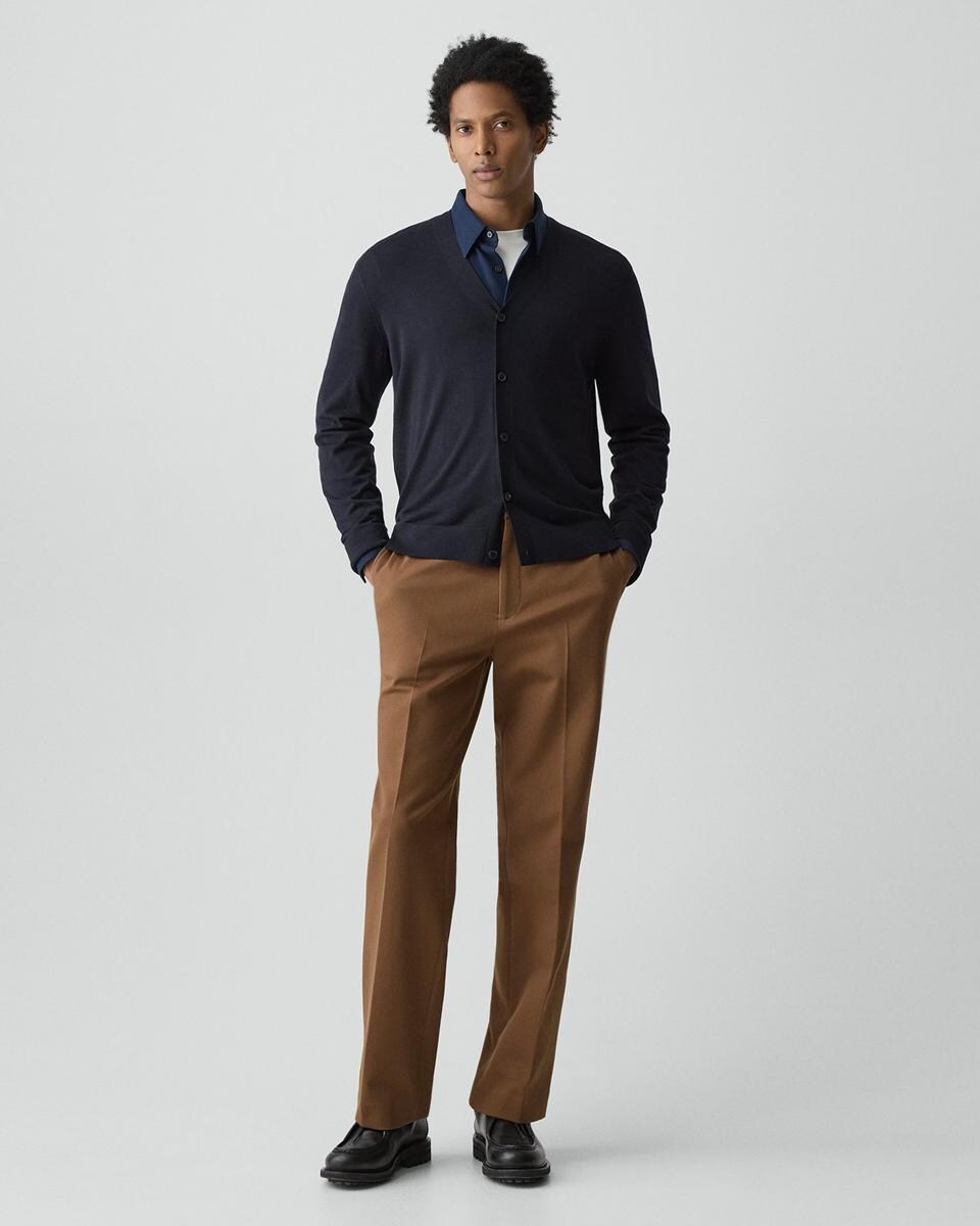 V-Neck Cardigan in Regal Wool