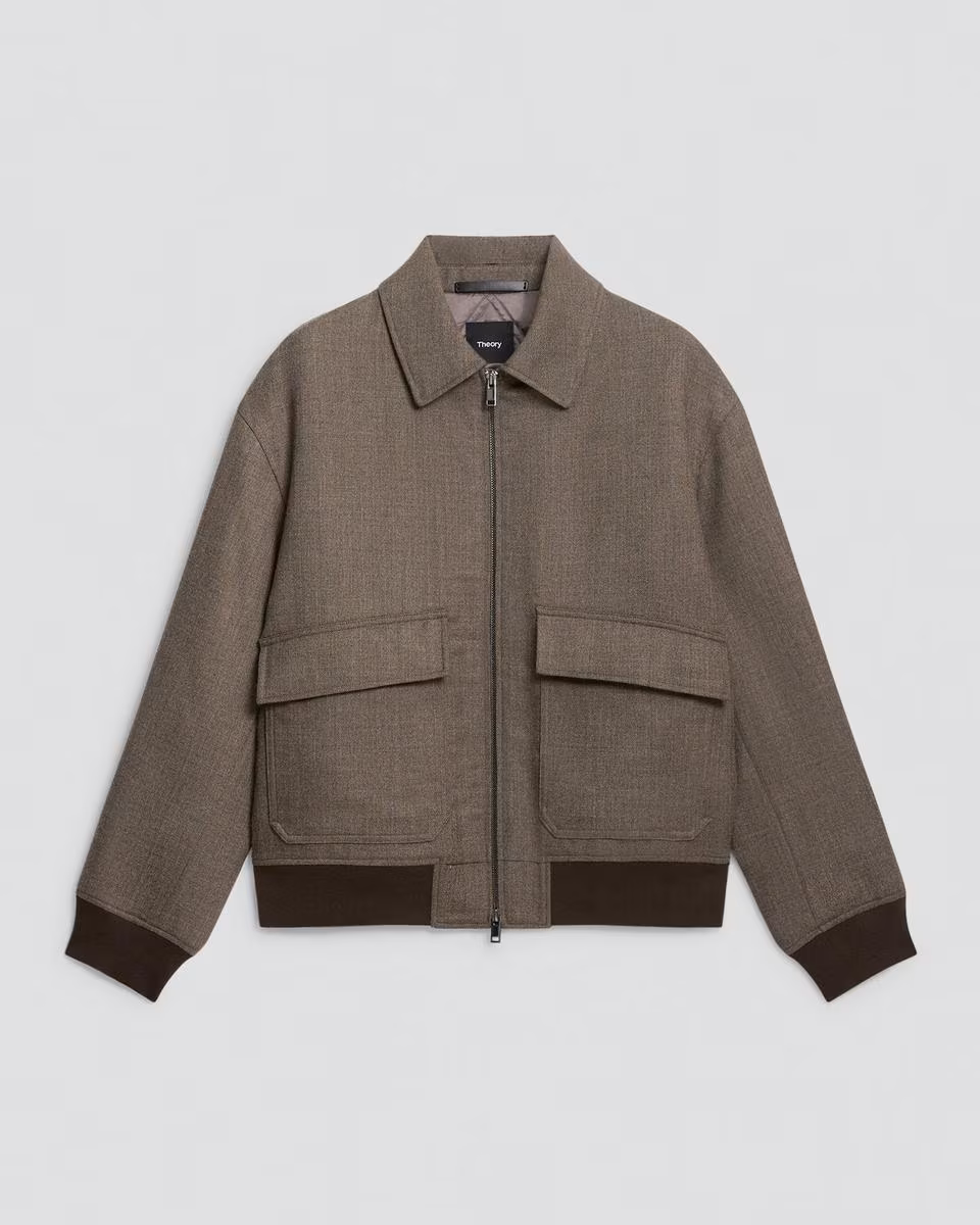 Modern Aviator Jacket in Dapper Wool