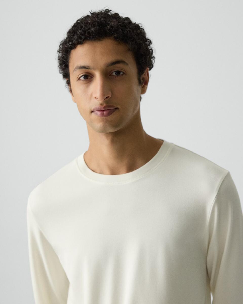 Essential Long-Sleeve Tee in Anemone Modal Jersey