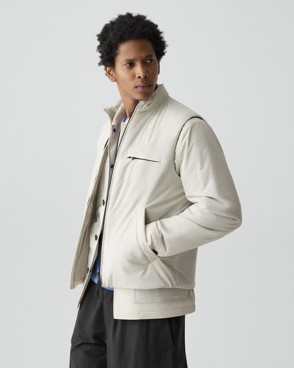 Zip-Up Vest in Motion Nylon