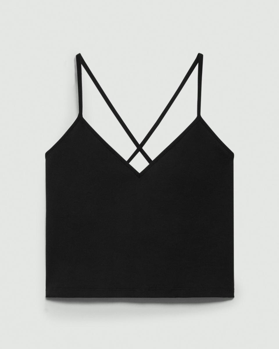 Strappy Tank Top in Stretch Nylon