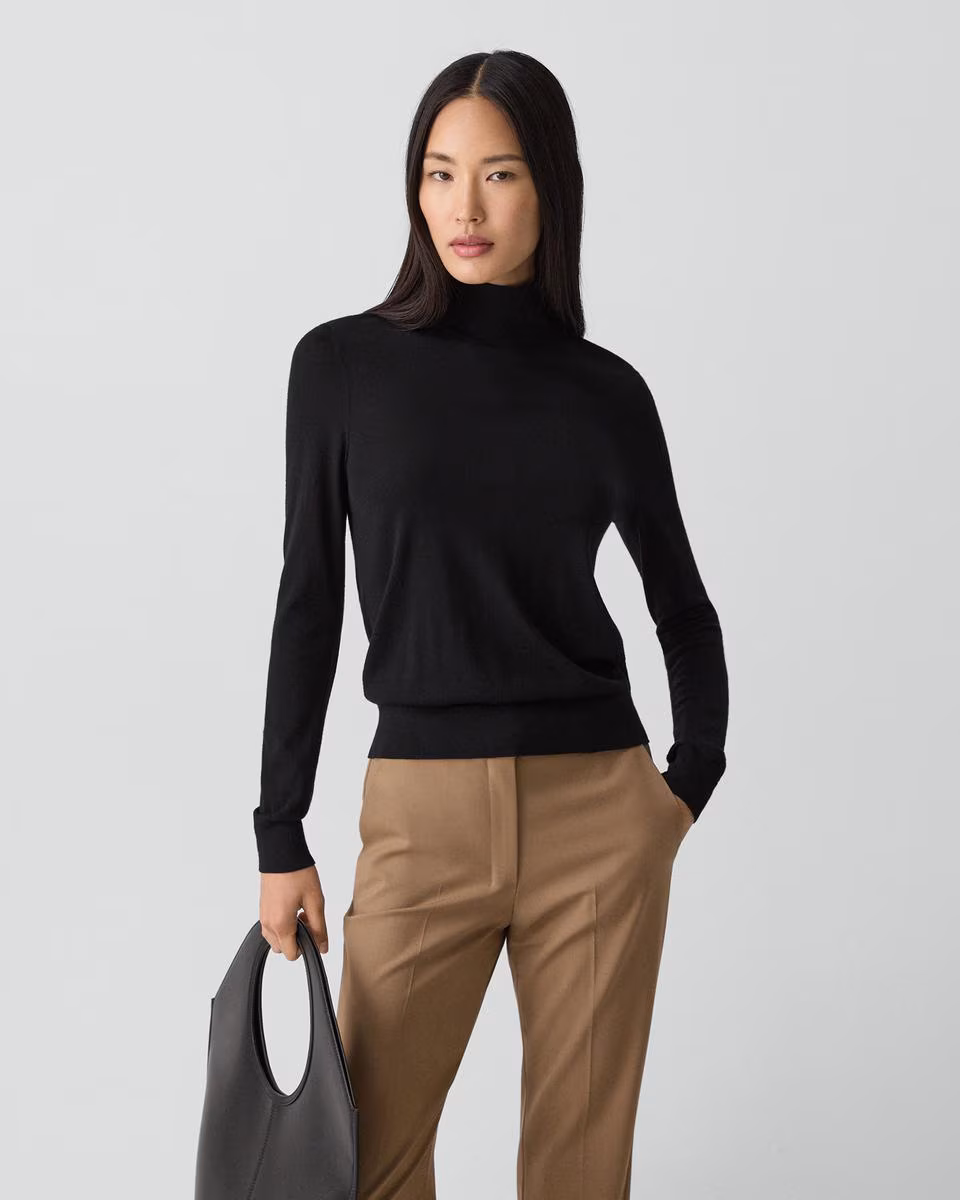 Turtleneck Sweater in Regal Wool