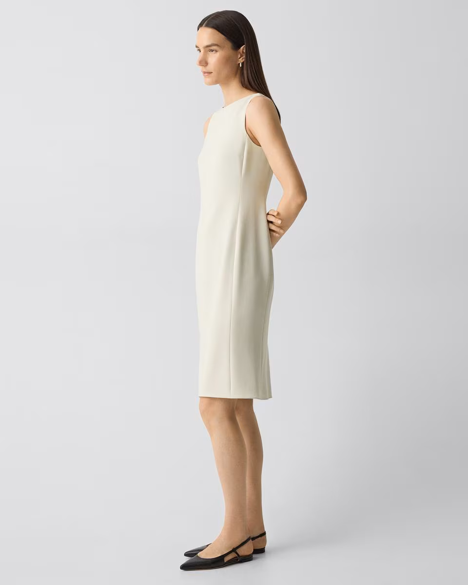 Flared Dress in Admiral Crepe