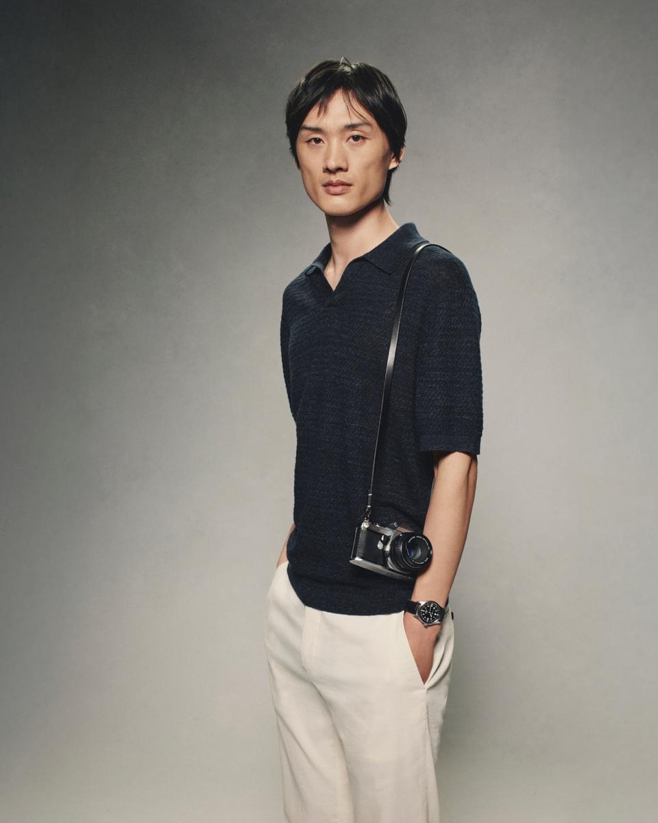 Brenan Polo Shirt in Pacific Linen