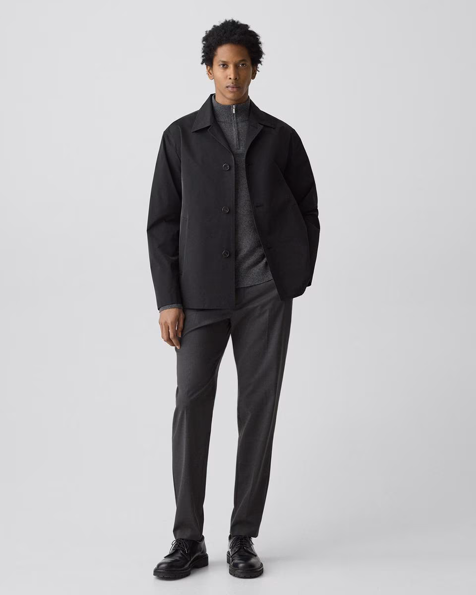 Shirt Collar Jacket in Foundation Twill