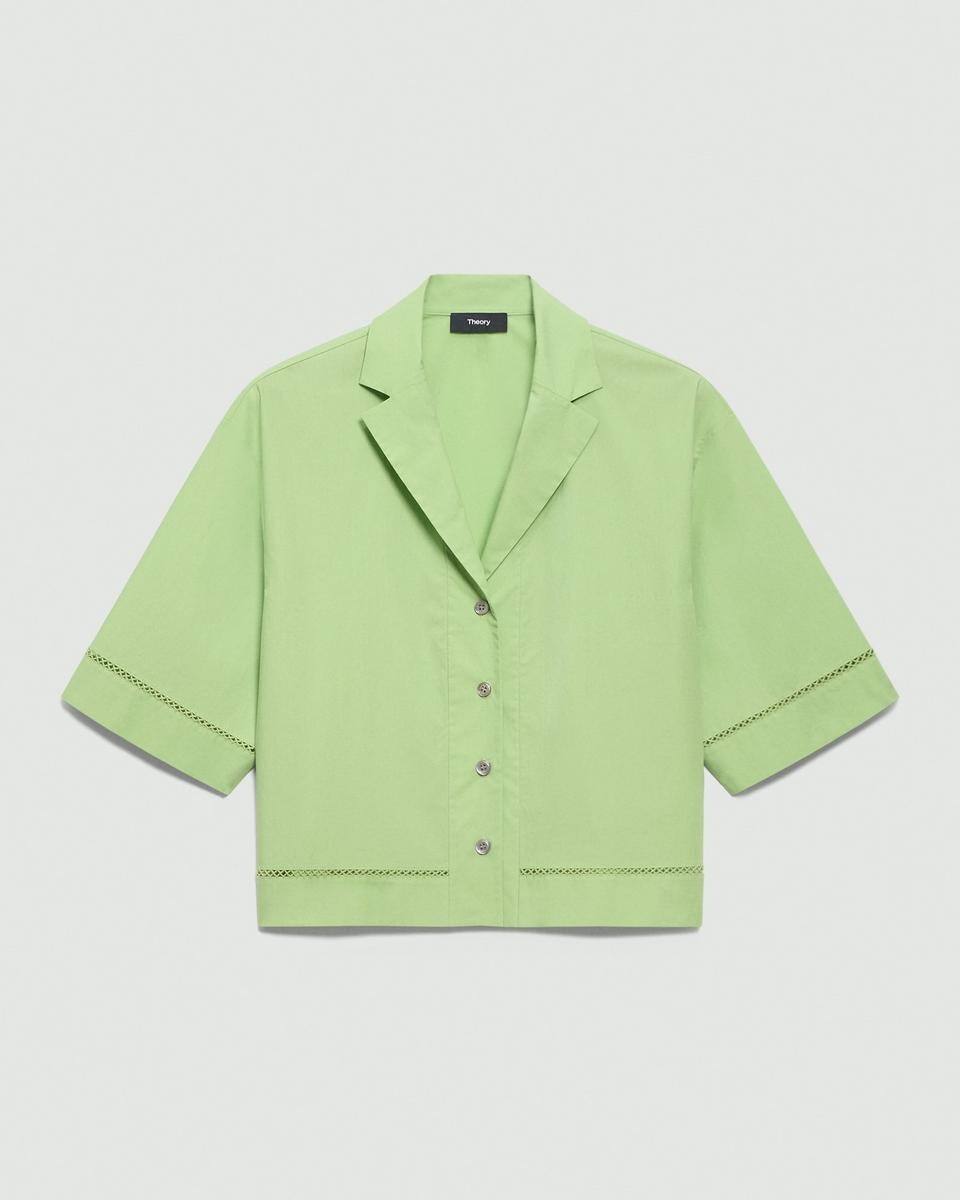 Boxy Camp Shirt in City Poplin