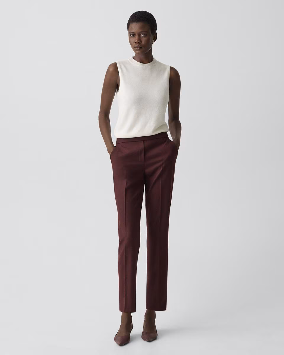 Treeca Pull-On Pant in Sleek Flannel