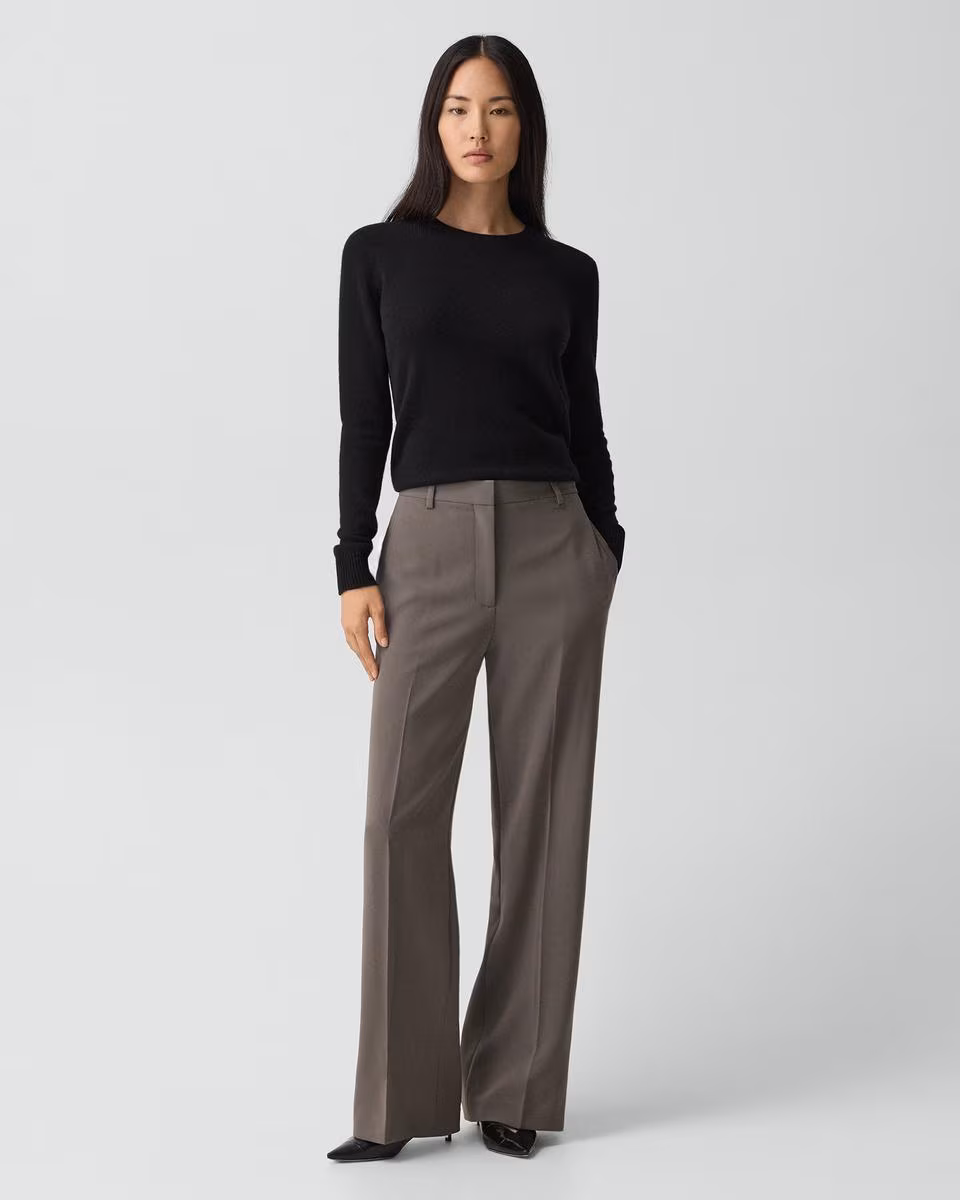 Straight Pant, 32'' in Admiral Crepe