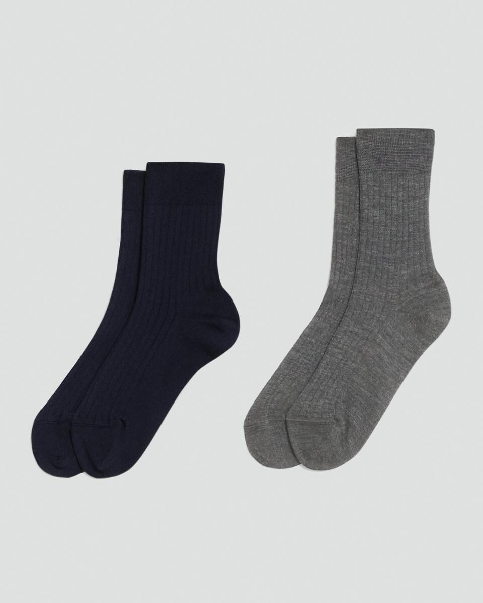 2-Pack Trouser Socks in Washable Wool