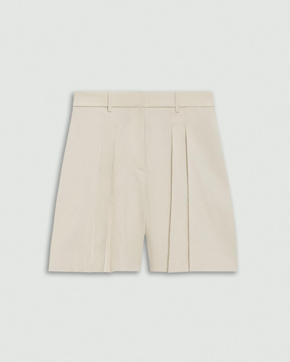 Pleated Short in Good Linen