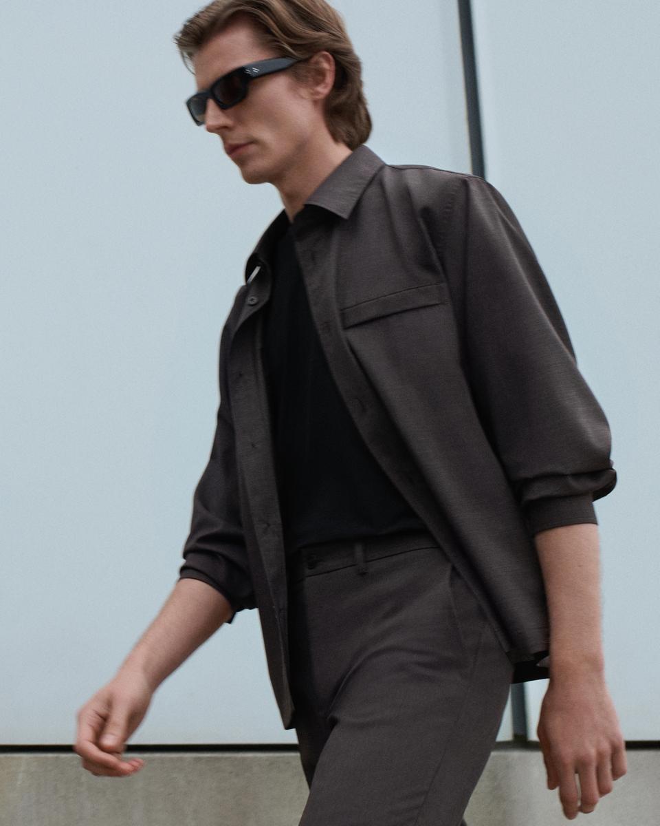 Utility Overshirt in Motion Wool