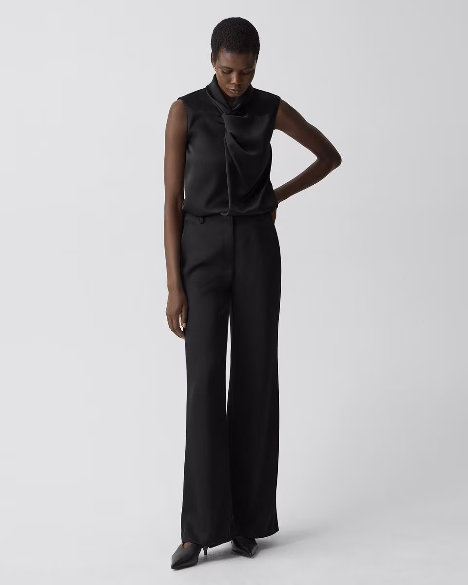 Fluid Pant in Satin