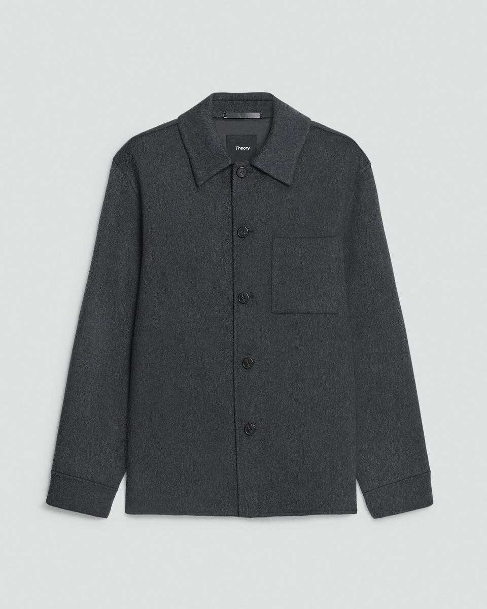 Overshirt in Double-Face Wool-Cashmere