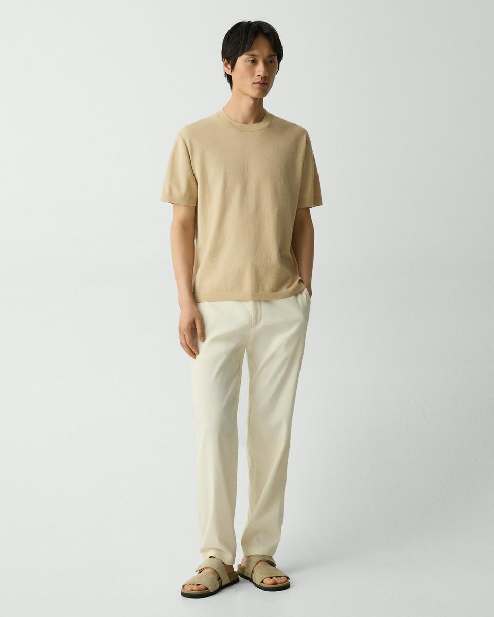 Relaxed Crewneck Tee in Cotton Light Twist