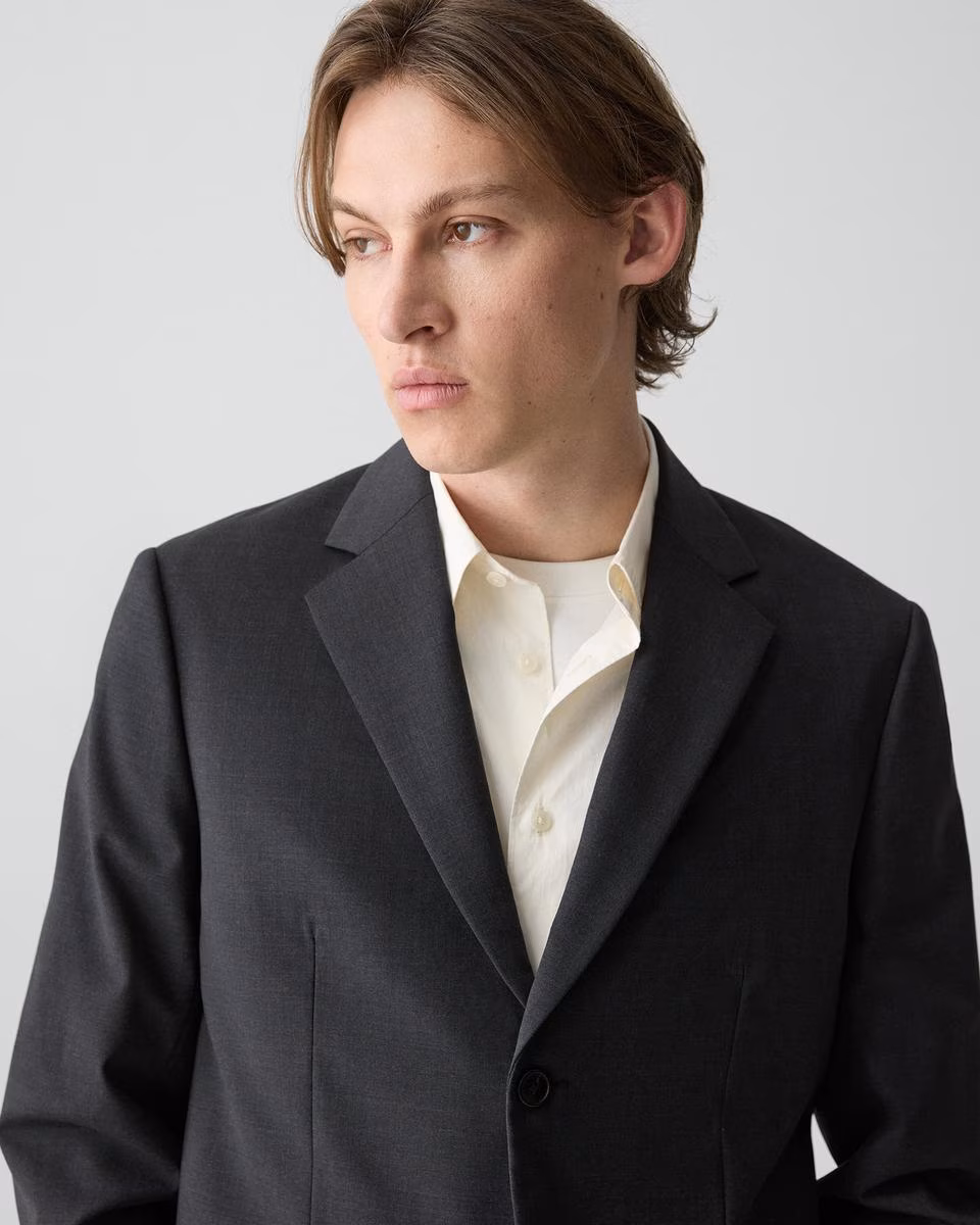 Relaxed Blazer in Stretch Wool