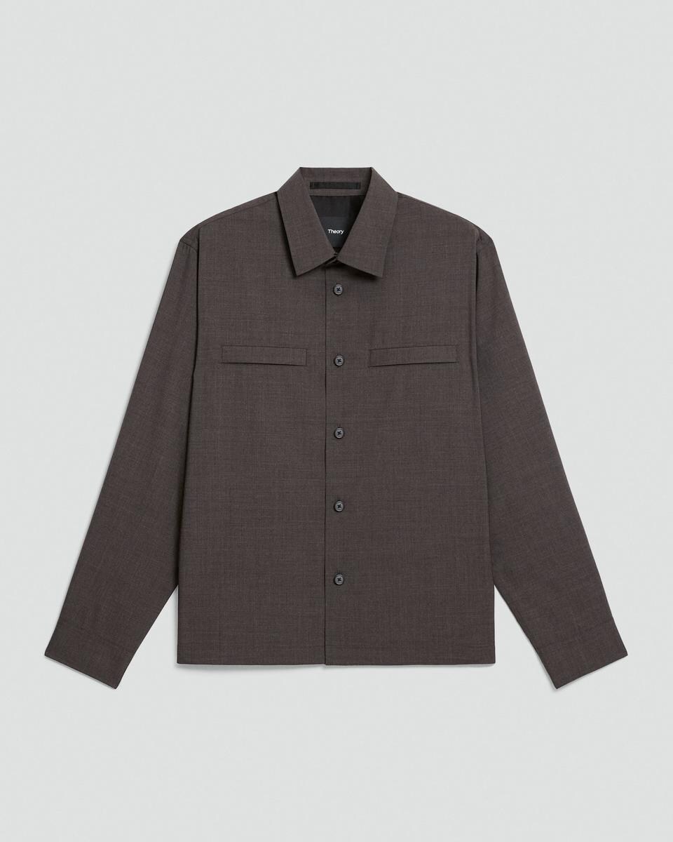 Utility Overshirt in Motion Wool