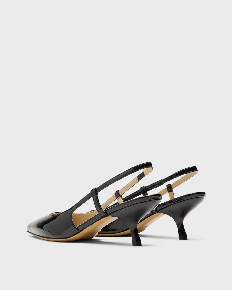 Micro Slingback Pump in Patent Leather